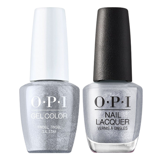OPI Gelcolor And Nail Lacquer, Shine Bright Collection 2020, M10, Tinsel Lil Star, 0.5oz OK0811VD