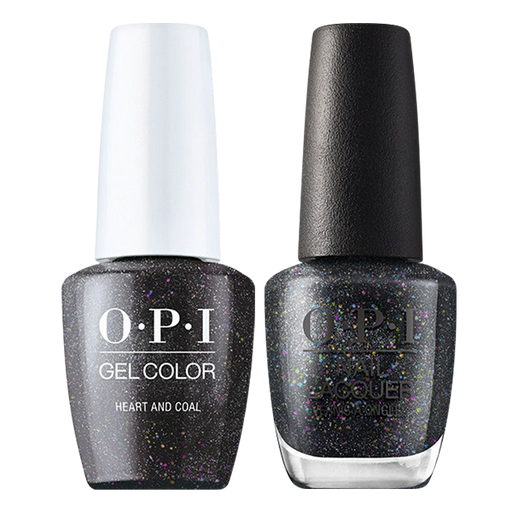 OPI Gelcolor And Nail Lacquer, Shine Bright Collection 2020, M12, Heart And Coal, 0.5oz OK0811VD