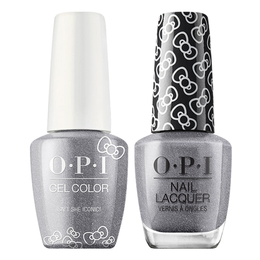 OPI GelColor And Nail Lacquer, Hello Kitty Collection, HPL11, Isn’t She Iconic!, 0.5oz