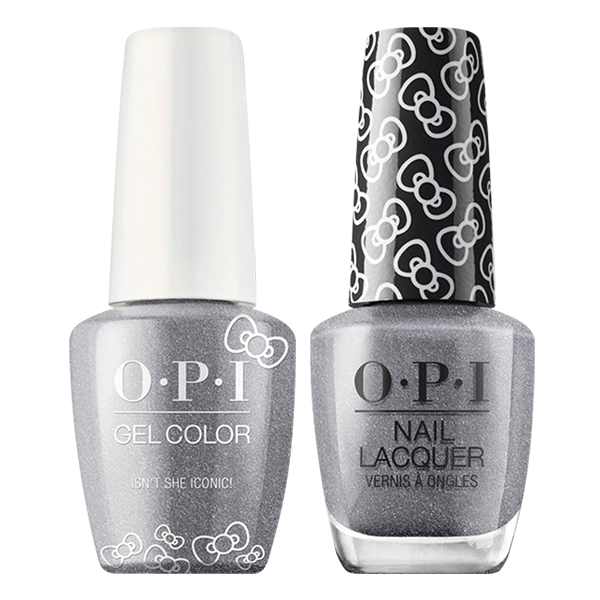 OPI GelColor And Nail Lacquer, Hello Kitty Collection, HPL11, Isn’t She Iconic!, 0.5oz