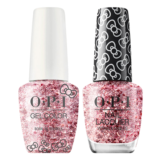 OPI GelColor And Nail Lacquer, Hello Kitty Collection, HPL13, Born To Sparkle, 0.5oz OK0913VD
