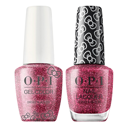 OPI GelColor And Nail Lacquer, Hello Kitty Collection, HPL14, Dream In Glitter, 0.5oz OK0913VD