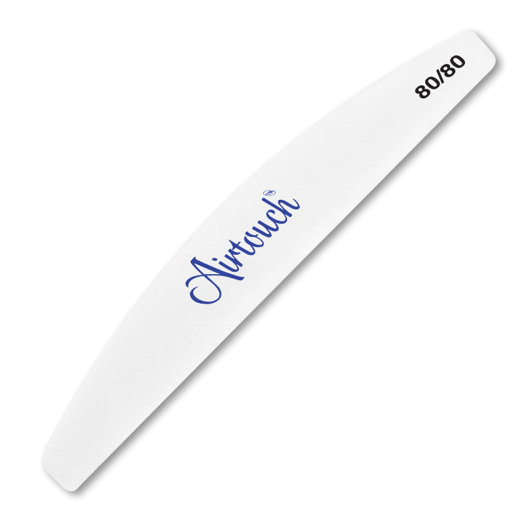 Airtouch Nail File Half Moon White, Grit 80/80, 10838