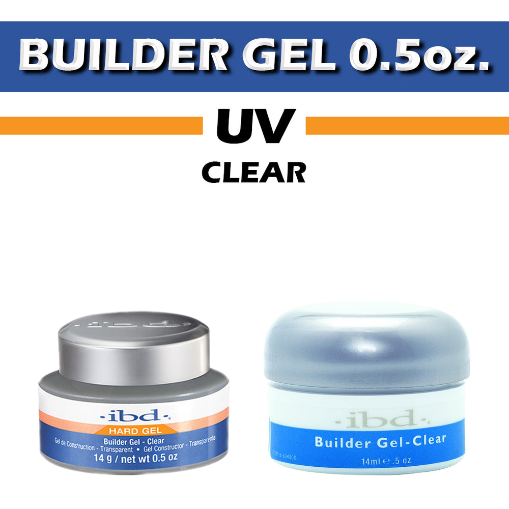 IBD Hard Gel UV, Builder Gel, CLEAR, 0.5oz, 604000 OK0918VD