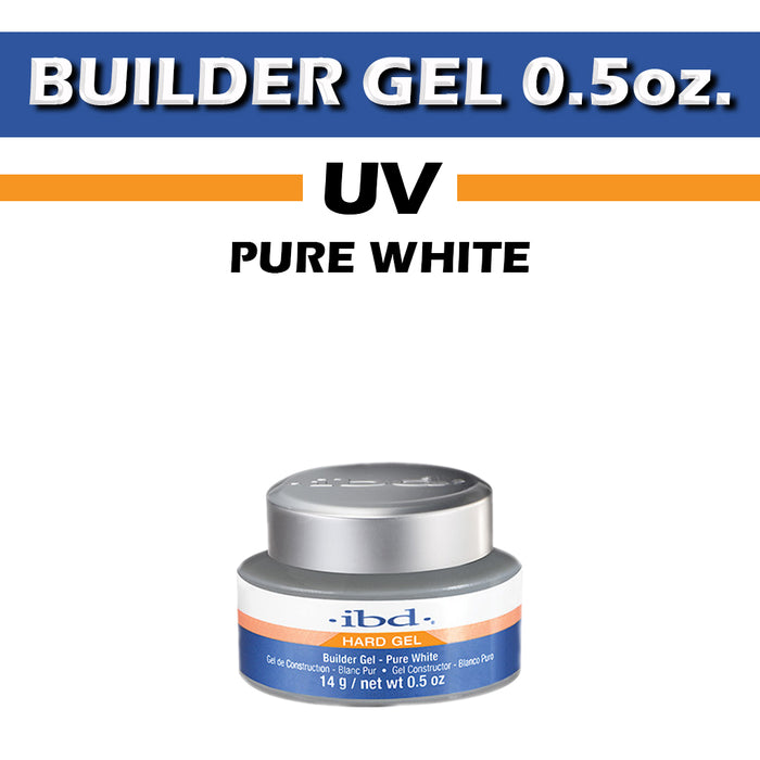 IBD Hard Gel UV, Builder Gel, PURE WHITE, 0.5oz, 72147 OK0918VD