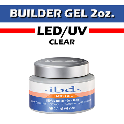 IBD Hard Gel LED/UV, Builder Gel, CLEAR, 2oz, 61178 OK0918VD