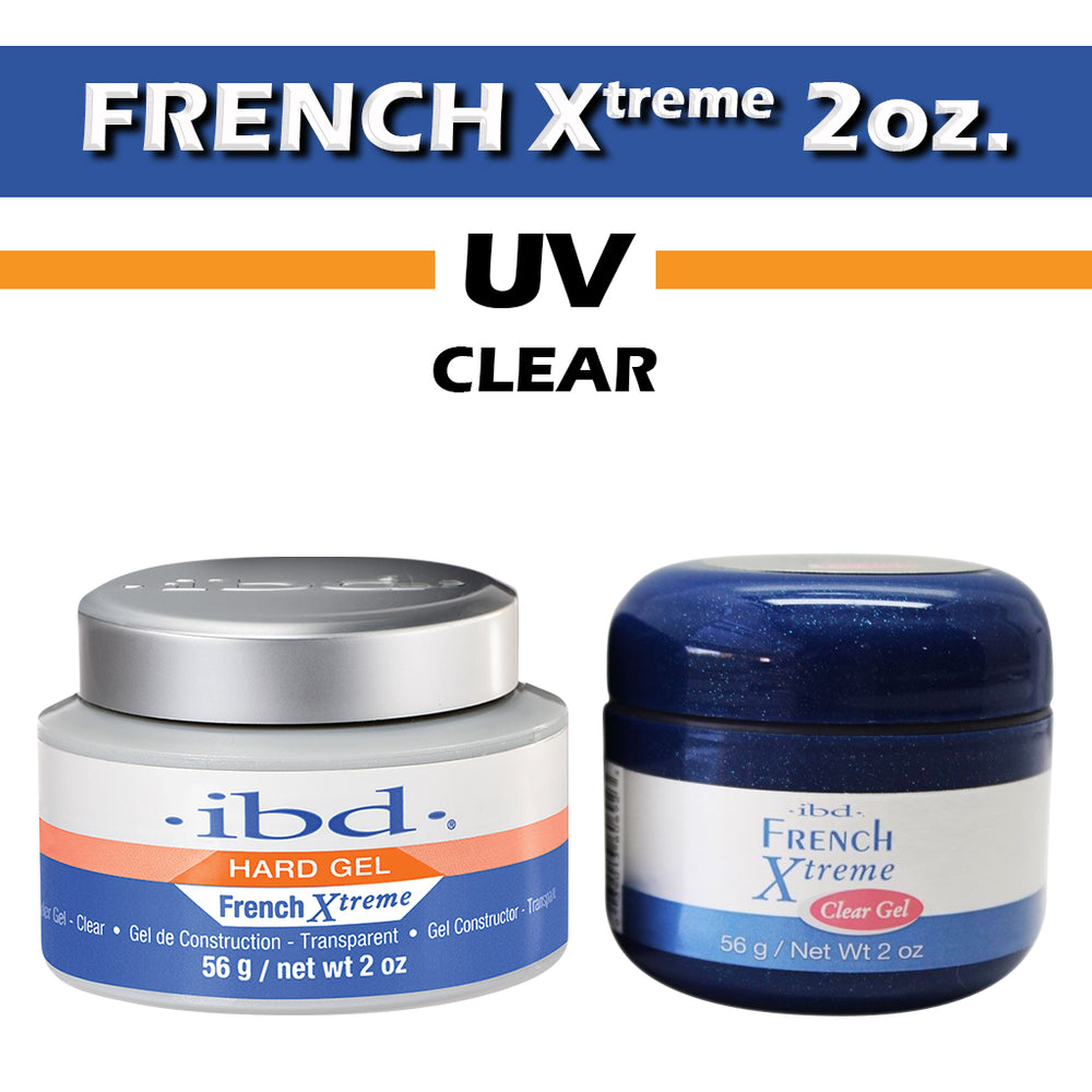 IBD French Xtreme Gel, 56836, CLEAR, 2oz (NEW JAR) (PK: 6 pcs/pack)