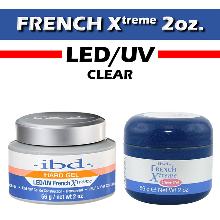 IBD Hard Gel LED/UV, French Xtreme, CLEAR, 2oz (Pk: 72 pcs/case)