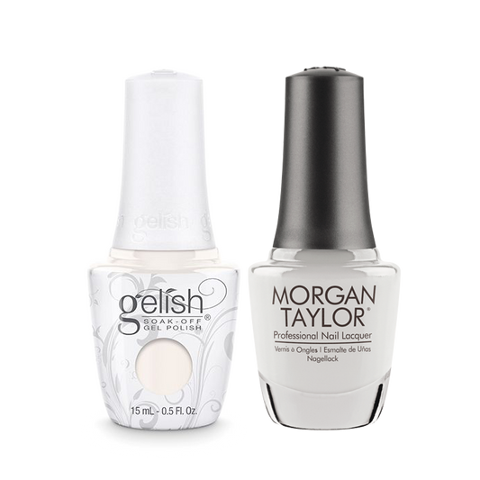 Gelish Gel Polish & Morgan Taylor Nail Lacquer, Heaven Sent, 0.5oz, 1110001 + 50001 KK0907