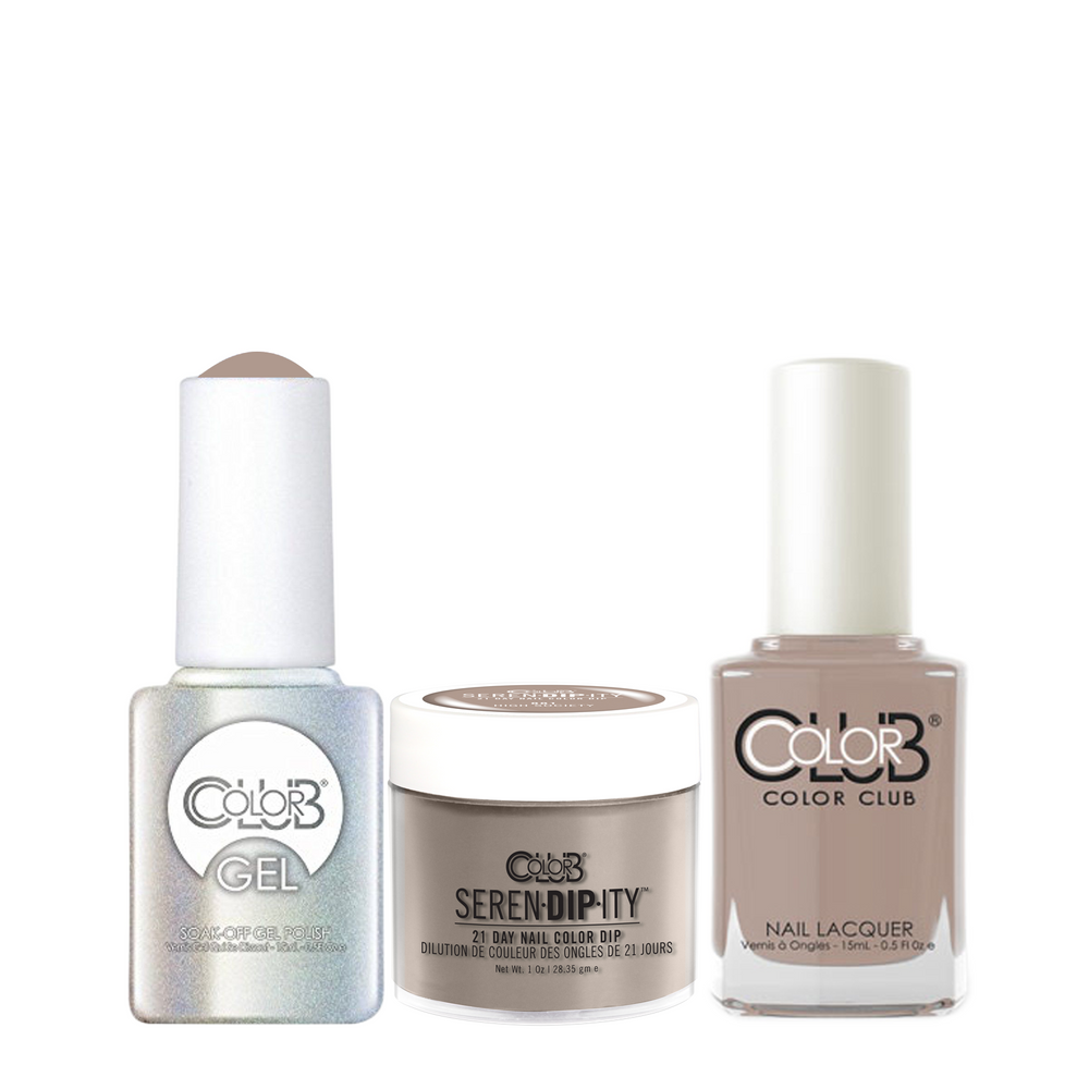 Color Club 3in1 Dipping Powder + Gel Polish + Nail Lacquer , Serendipity, High Society, 1oz, 05XDIP881-1 KK