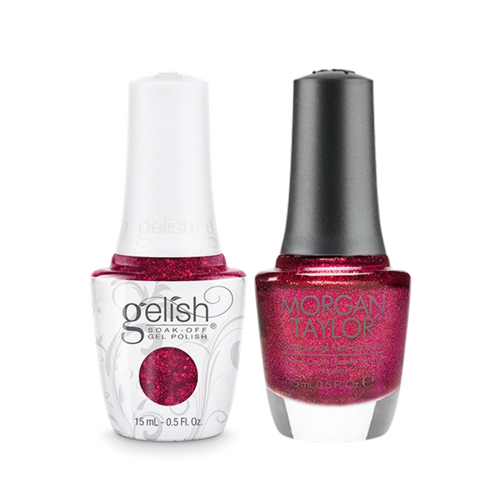 Gelish Gel Polish & Morgan Taylor Nail Lacquer 1, 1110852 + 3110852, High Voltage, 0.5oz KK1011