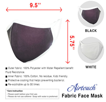 Airtouch Fabric Face Mask (COTTON), 3 PLY (Packing: 1,000 pcs/case)