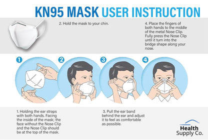 KN95 (Approved by FDA as N95) Disposable Protective Face Mask, 1 pcs/bag OK0329LK