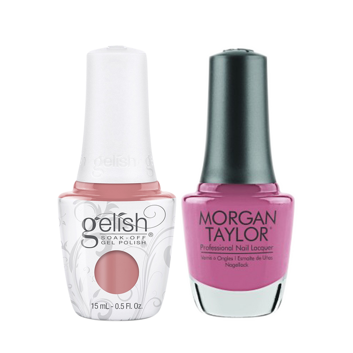 Gelish Gel Polish & Morgan Taylor Nail Lacquer, 1110336 + 3110336, Forever Fabulous Winter Collection 2018, Hollywoods Sweetheart, 0.5oz KK1011
