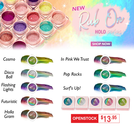 Kiara Sky Rub On Powder, HOLO Collection, 1g, Full line of 8 Colors OK0711MD