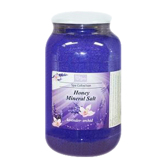 Be Beauty Spa Collection, Honey Mineral Salt, CSAL110, Lavender & Orchid, 1Gallon KK0511