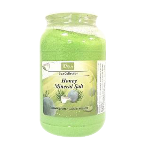Be Beauty Spa Collection, Honey Mineral Salt, CSAL115, Lemongrass & Wintermelon, 1Gallon KK0511