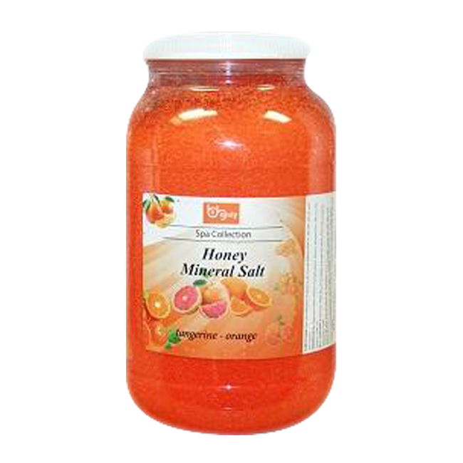 Be Beauty Spa Collection, Honey Mineral Salt, CSAL109, Tangerine & Orange, 1Gallon KK0511
