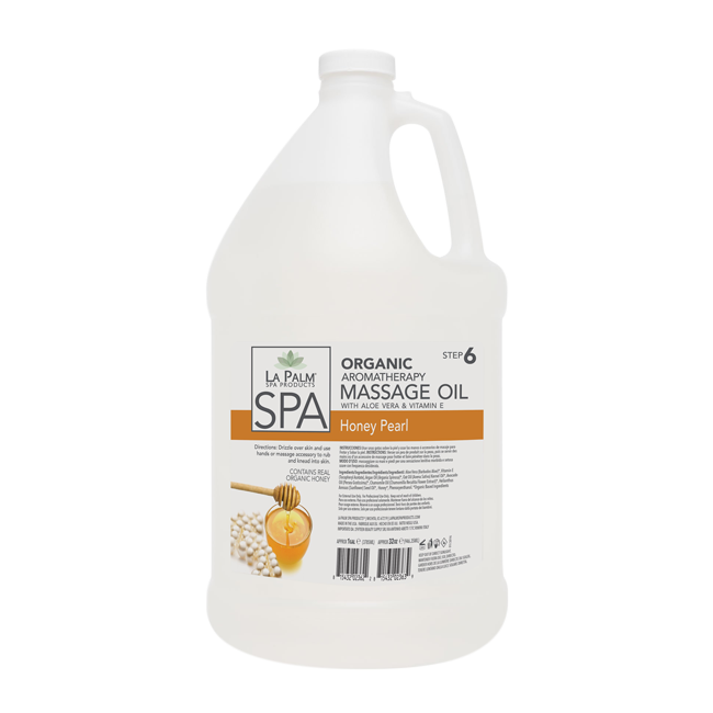 La Palm, Organic Aromatherapy Massage Oil, Honey Pearl, 1Gal  KK