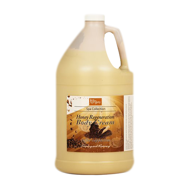 Be Beauty Spa Collection, Honey Regeneration Body Cream, Coffee & Cappucino, 1 Gallon, CLOT011G1