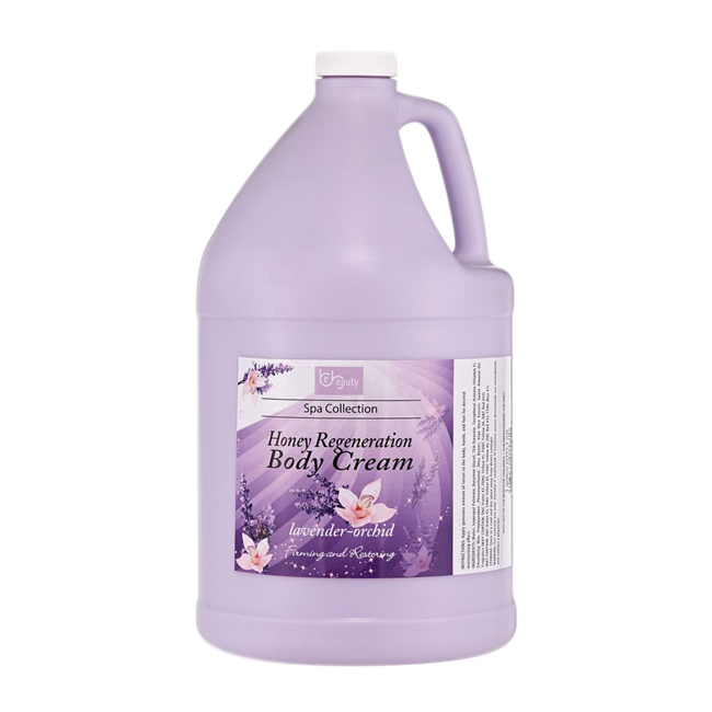 Be Beauty Spa Collection, Honey Regeneration Body Cream, Lavender & Orchid, 1 Gallon, CLOT015G1