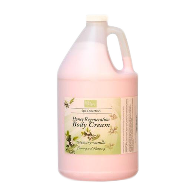 Be Beauty Spa Collection, Honey Regeneration Body Cream, Rosemary & Vanilla, 1 Gallon, 3784.4 ml KK0511