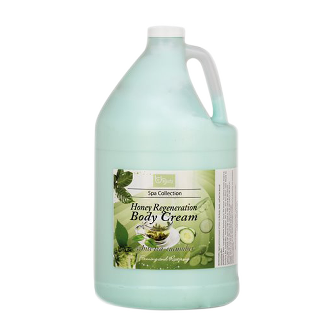Be Beauty Spa Collection, Honey Regeneration Body Cream, White Tea & Cucumber, 1 Gallon, 3784.4 ml KK0511