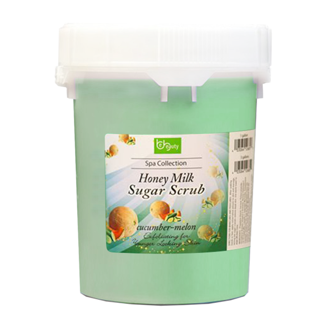 Be Beauty Spa Collection, Honey Organic Sugar Scrub, CSC2126G5, Cucumber & Melon, 5Gallon KK0511