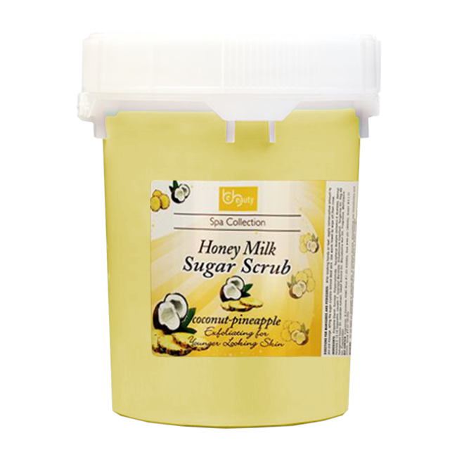 Be Beauty Spa Collection, Honey Organic Sugar Scrub, CSC2116G5, Coconut & Pineapple, 5Gallon