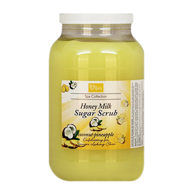 Be Beauty Spa Collection, Honey Organic Sugar Scrub, CSC2116G1, Coconut & Pineapple, 1Gallon