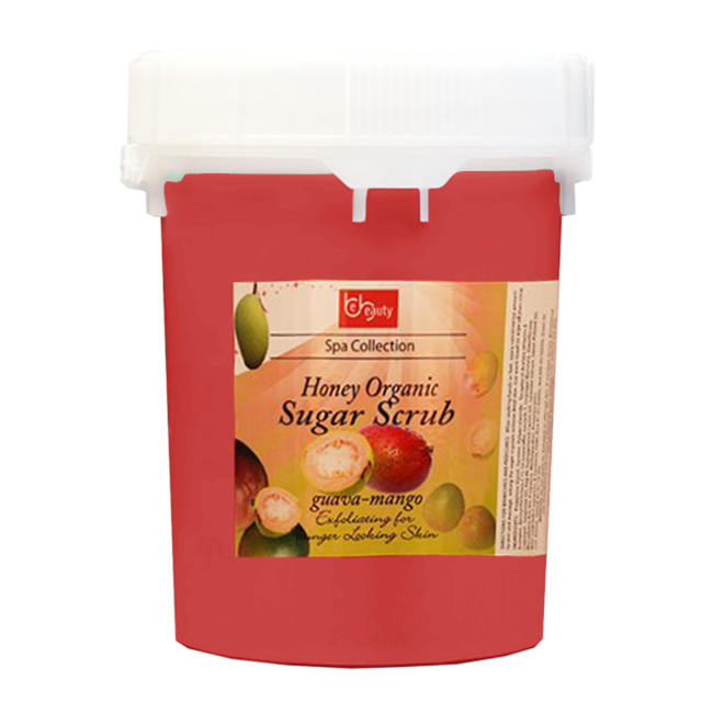 Be Beauty Spa Collection, Honey Organic Sugar Scrub, CSC2124G5, Guava & Mango, 5Gallon