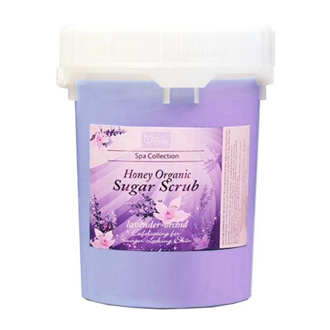 Be Beauty Spa Collection, Honey Organic Sugar Scrub, CSC2120G5, Lavender & Orchid, 5Gallon