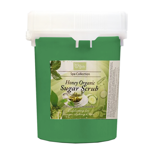 Be Beauty Spa Collection, Honey Organic Sugar Scrub, CSC2123G5, White Tea & Cucumber, 5Gallon KK0511
