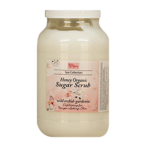 Be Beauty Spa Collection, Honey Organic Sugar Scrub, CSC2118G1, Will Orchid & Gardenia, 1Gallon