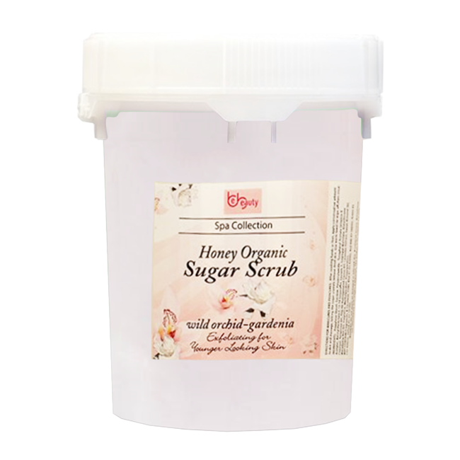 Be Beauty Spa Collection, Honey Organic Sugar Scrub, CSC2118G5, Will Orchid & Gardenia, 5Gallon