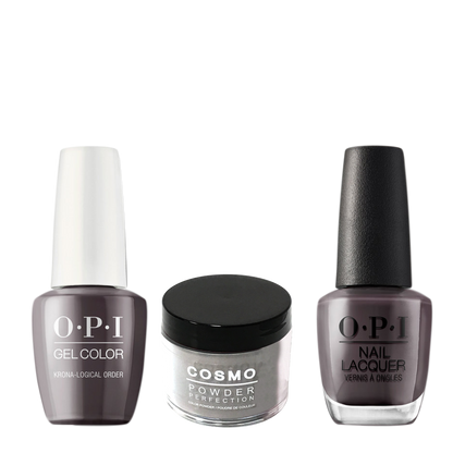 Cosmo 3in1 Dipping Powder + Gel Polish + Nail Lacquer (Matching OPI), 2oz, CI55