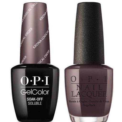 OPI GelColor And Nail Lacquer, I55, Krona-Logical Order, 0.5oz
