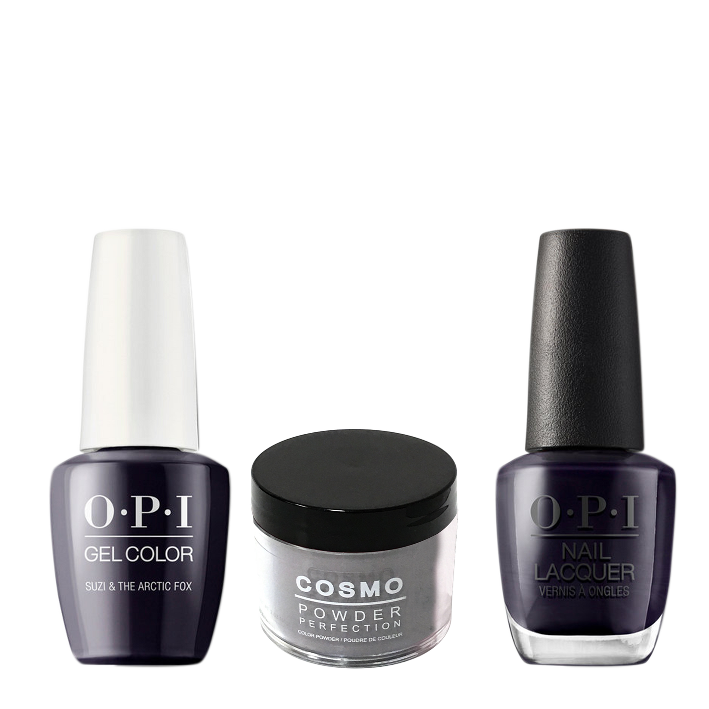 Cosmo 3in1 Dipping Powder + Gel Polish + Nail Lacquer (Matching OPI), 2oz, CI56