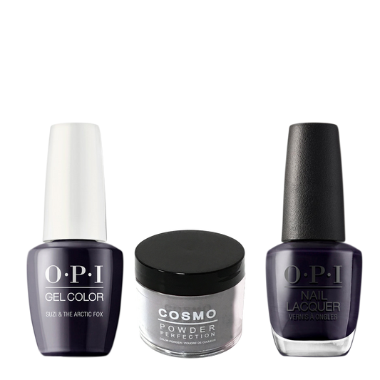 Cosmo 3in1 Dipping Powder + Gel Polish + Nail Lacquer (Matching OPI), 2oz, CI56