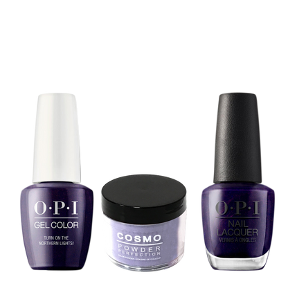 Cosmo 3in1 Dipping Powder + Gel Polish + Nail Lacquer (Matching OPI), 2oz, CI57