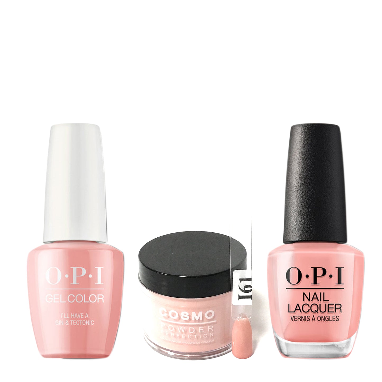 Cosmo 3in1 Dipping Powder + Gel Polish + Nail Lacquer (Matching OPI), 2oz, CI61