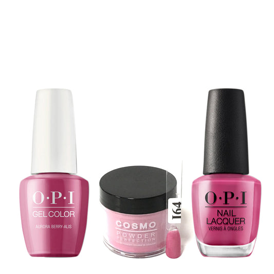 Cosmo 3in1 Dipping Powder + Gel Polish + Nail Lacquer (Matching OPI), 2oz, CI64