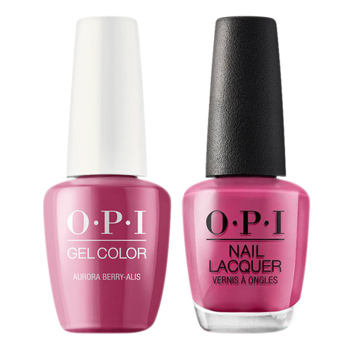 OPI GelColor And Nail Lacquer, I64, Aurora Berry-Alis, 0.5oz