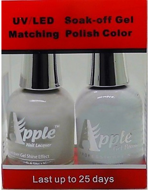 Apple Nail Lacquer And Gel Polish, 202, Soft White, 0.5oz KK1016