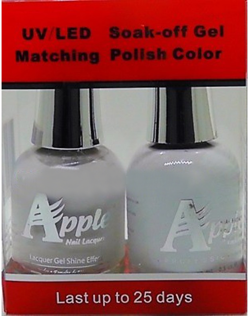 Apple Nail Lacquer And Gel Polish, 203, Ultra-White, 0.5oz KK1016