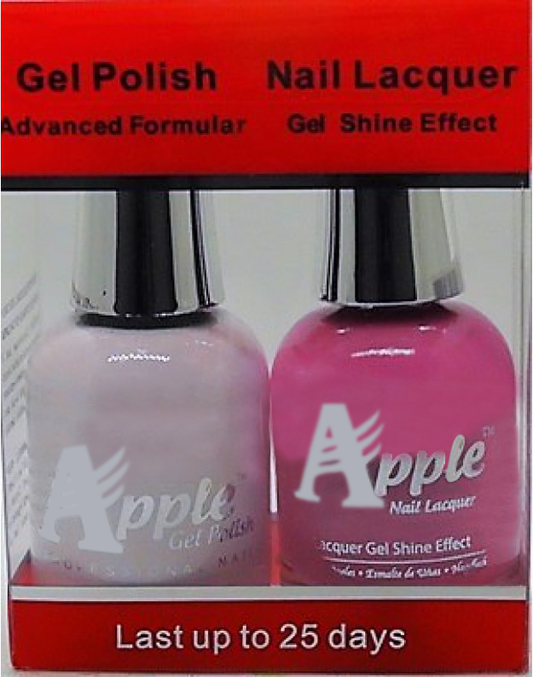 Apple Nail Lacquer And Gel Polish, 208, Medium Pink, 0.5oz KK1016