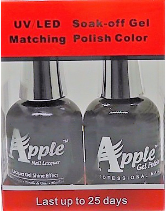 Apple Nail Lacquer And Gel Polish, 212, Diamond Black, 0.5oz KK1016