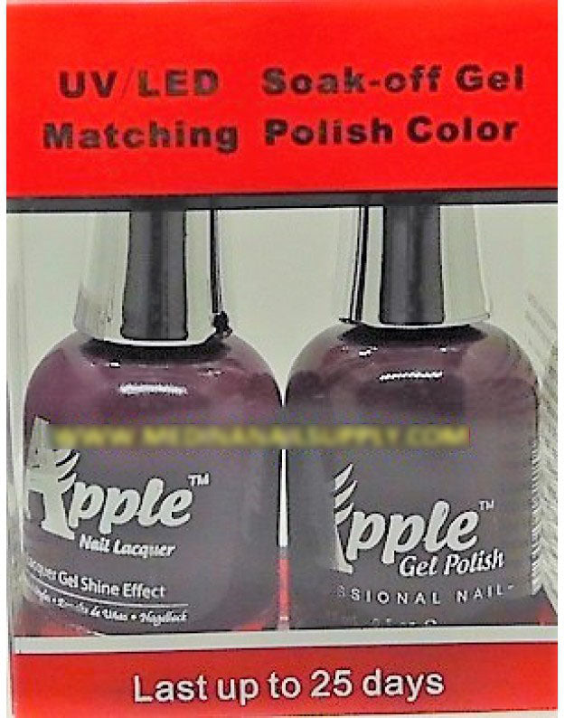 Apple Nail Lacquer And Gel Polish, 296, Happy Barney, 0.5oz KK1016