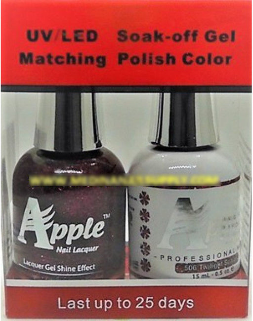 Apple Nail Lacquer And Gel Polish, 506, Twilight Scarlet, 0.5oz KK1016