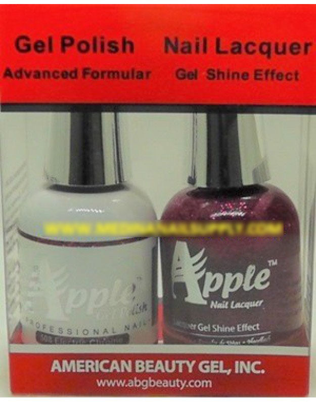 Apple Nail Lacquer And Gel Polish, 508, Electric Chrome, 0.5oz KK1016